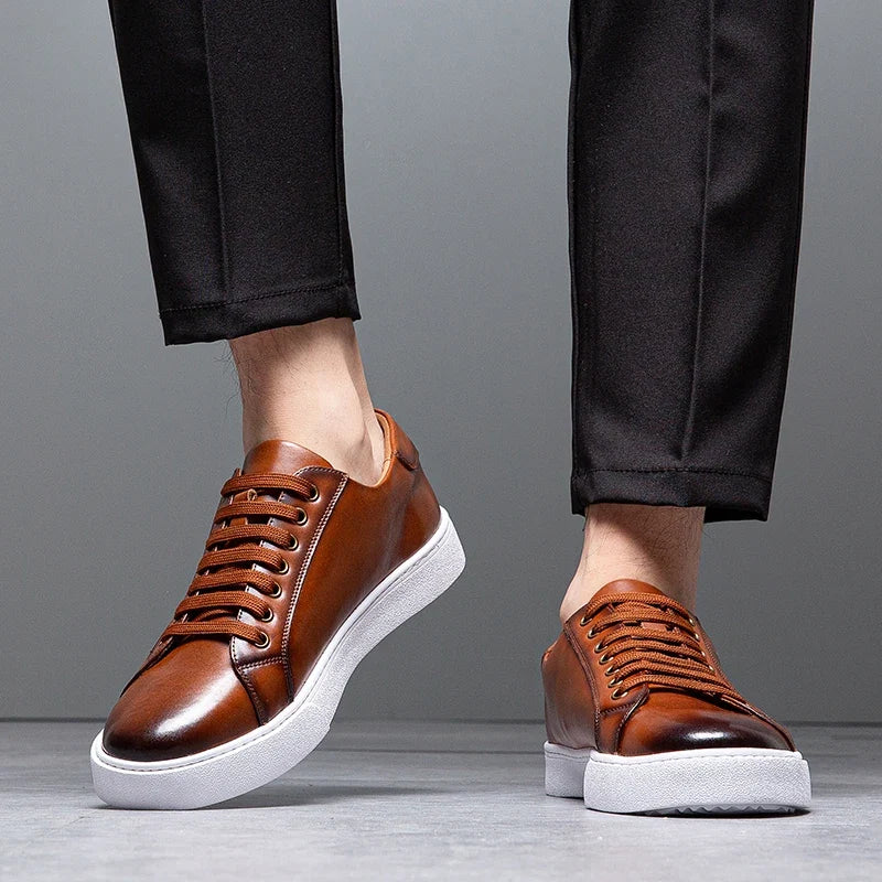 Scarpe da uomo comode in vera pelle – soletta ammortizzata, stile classico