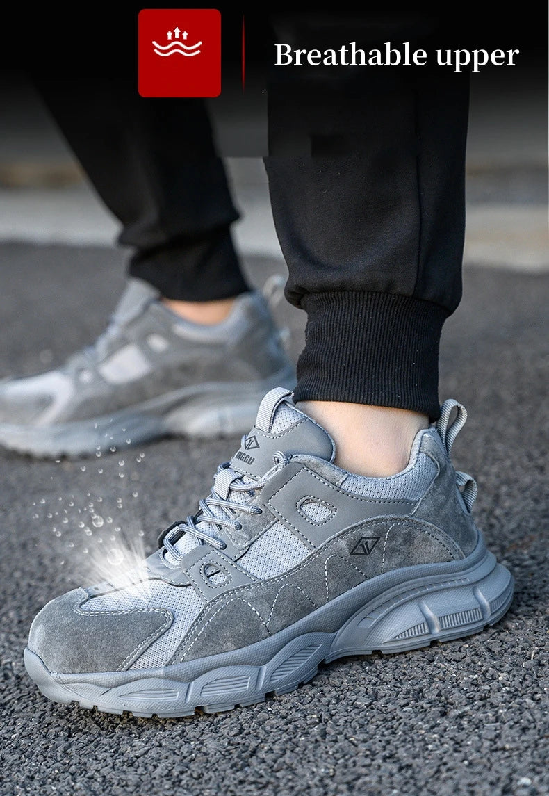 Scarpe antinfortunistiche da donna con punta in acciaio e comfort – microfibra traspirante, suola leggera in EVA