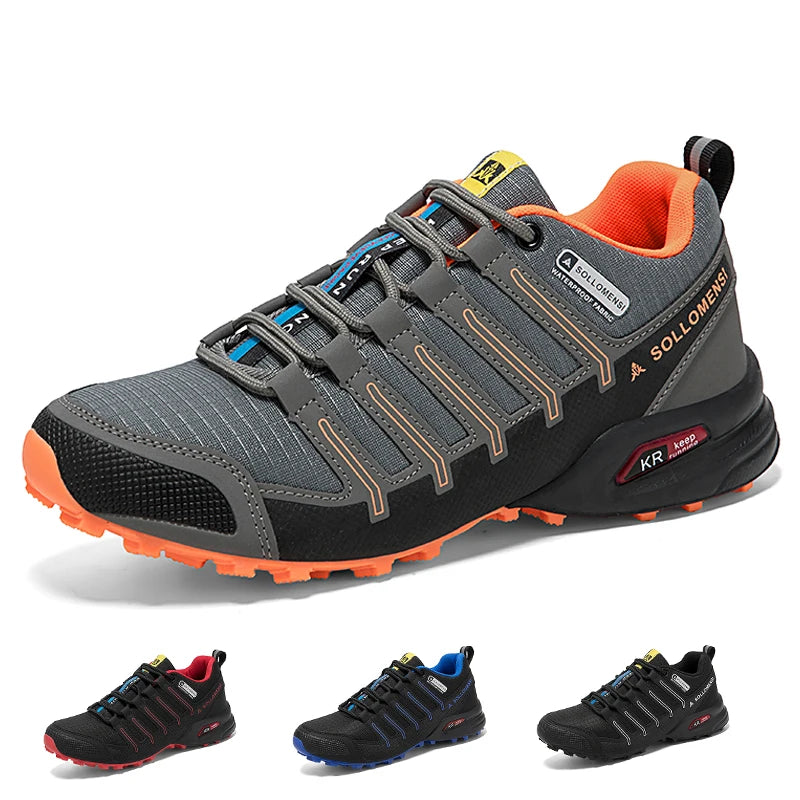 Zapatos de senderismo para hombre impermeables, zapatillas deportivas tácticas para entrenamiento y camping al aire libre