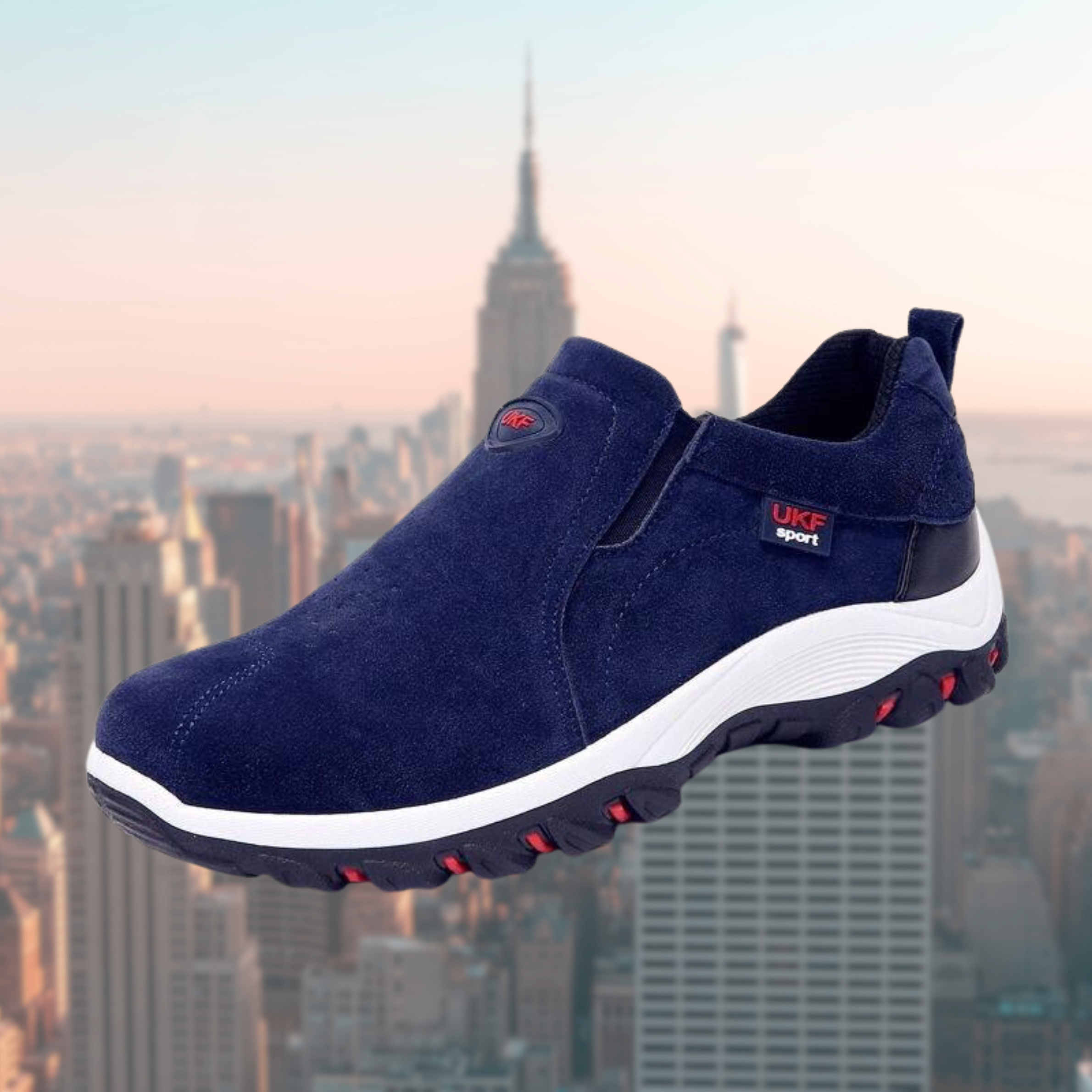 Zapatillas casuales para hombre sin cordones, amortiguadoras y ligeras