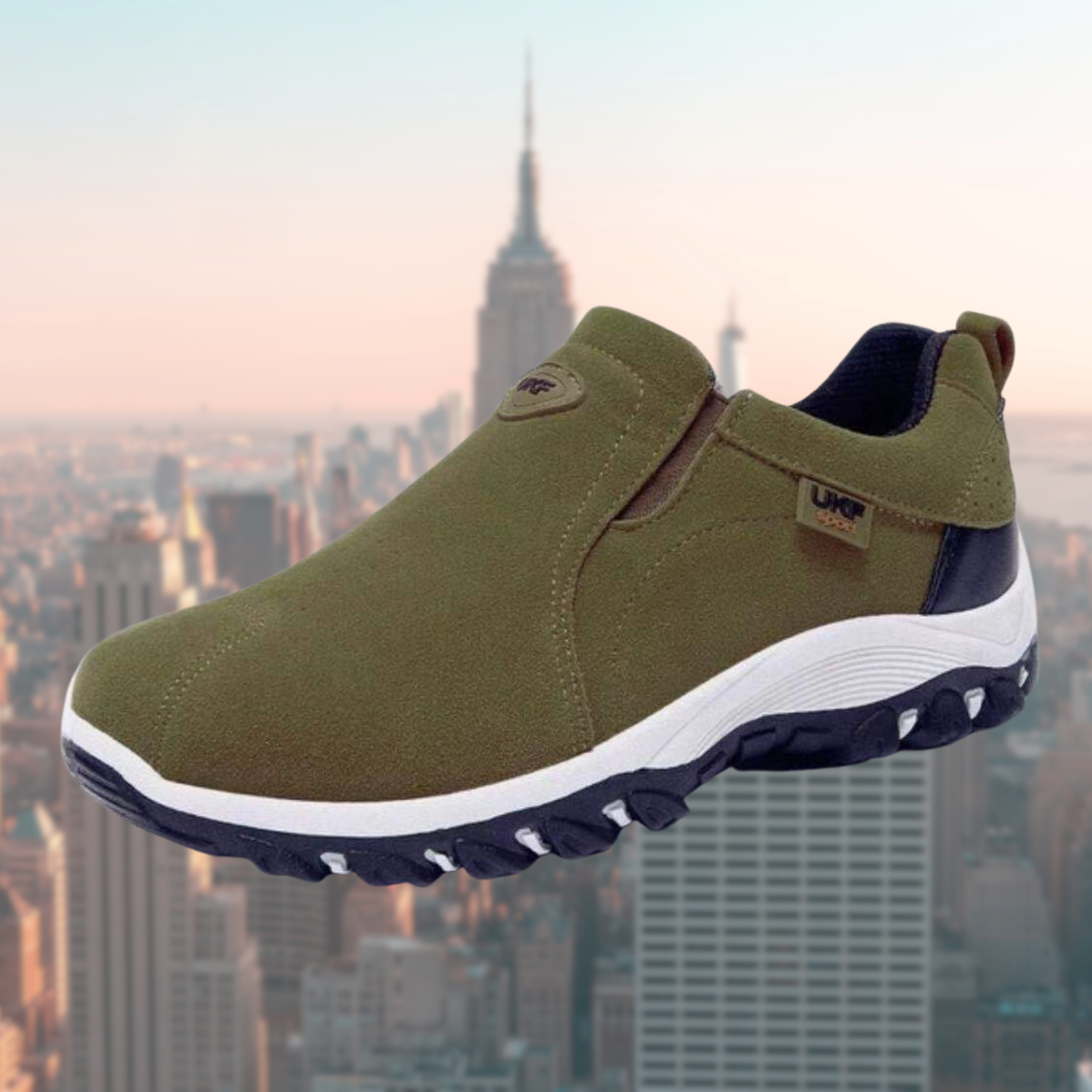 Zapatillas casuales para hombre sin cordones, amortiguadoras y ligeras