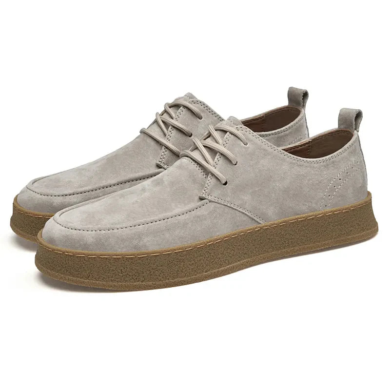 Men's Non-Slip Lace-Up Sneakers – Cushioned Comfort, Secure Traction Sole