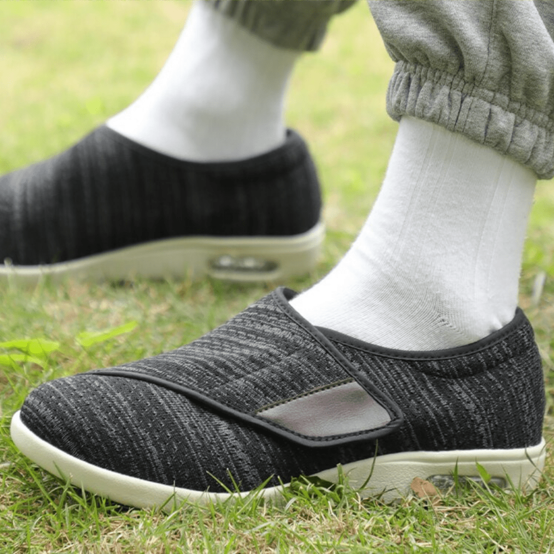 Ortopedické diabetické boty na chůzi pro ženy s extra širokou šířkou a vzduchovou vložkou