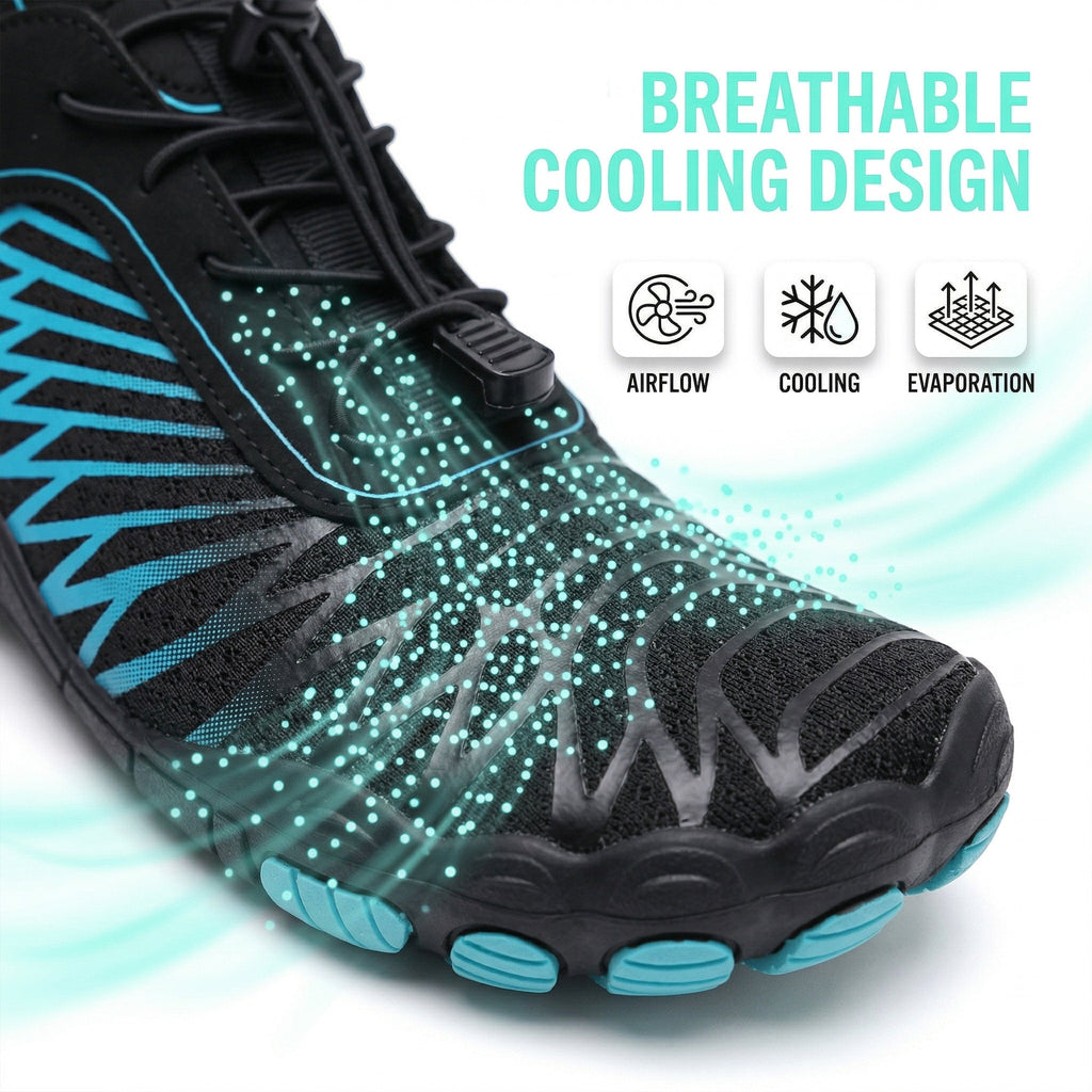 Unisex barfotaskor halkfria minimalistiska trailsneakers