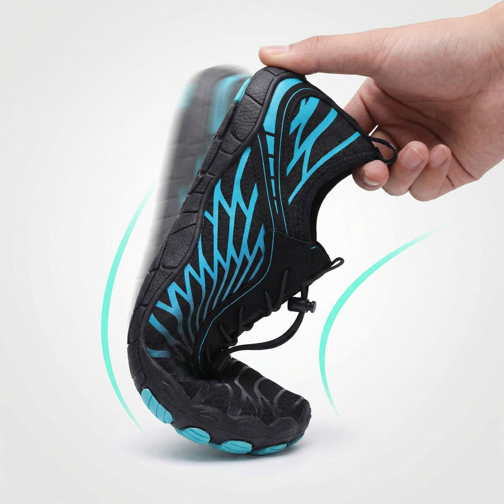 Unisex barfotaskor halkfria minimalistiska trailsneakers