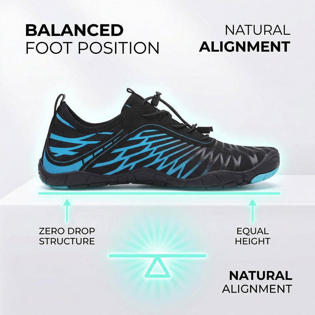 Unisex barfotaskor halkfria minimalistiska trailsneakers