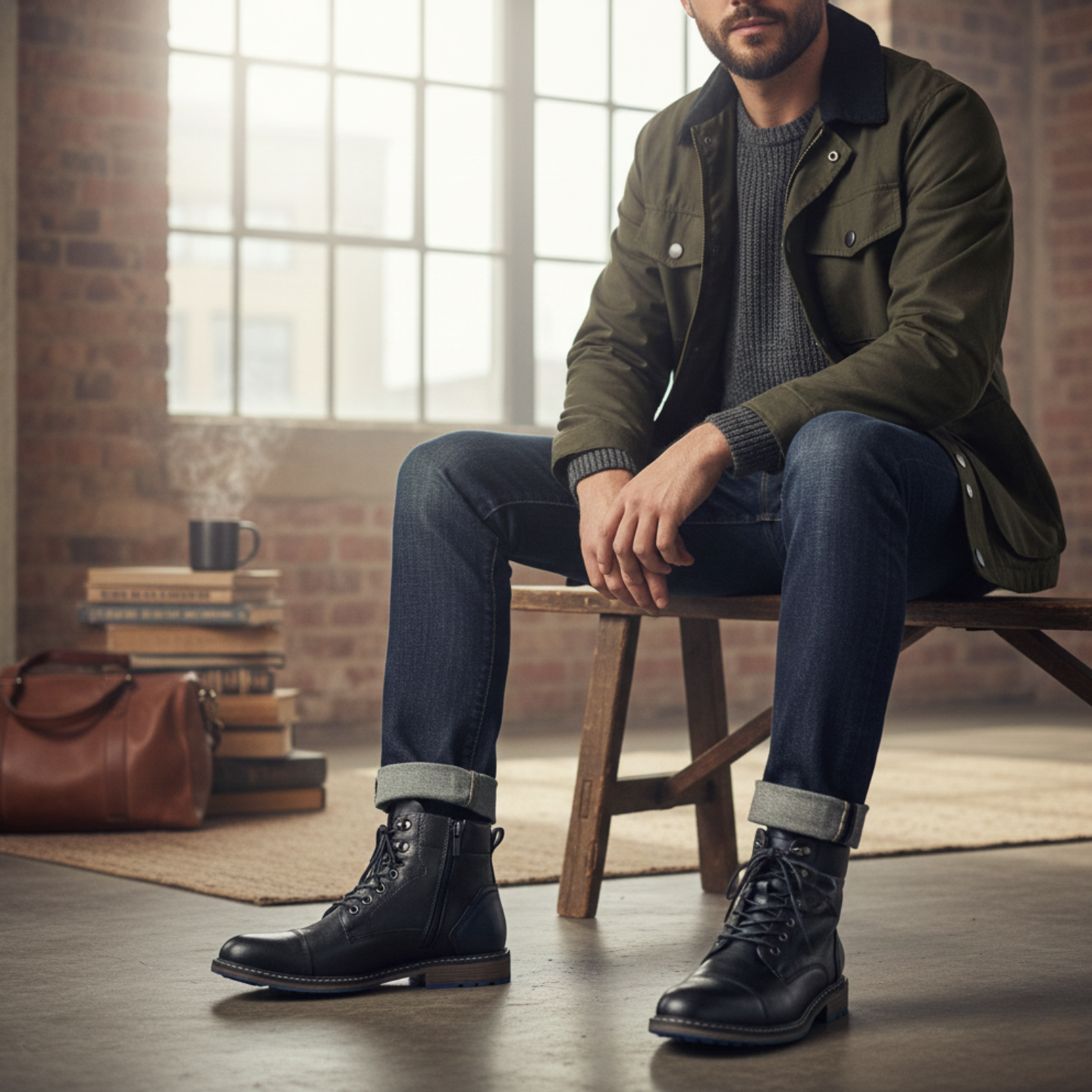 Men's Retro Fashion Comfortable Leather Boots