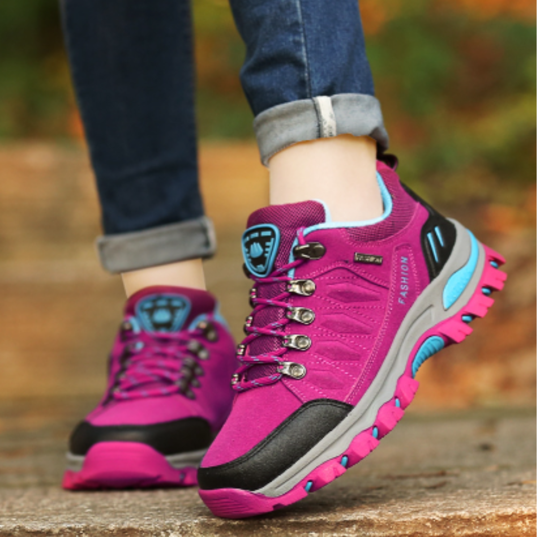 Women's Hiking Shoes Lace Up Ankle Support Trail Boots