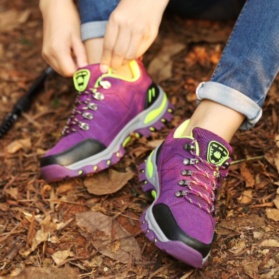 Women's Hiking Shoes Lace Up Ankle Support Trail Boots