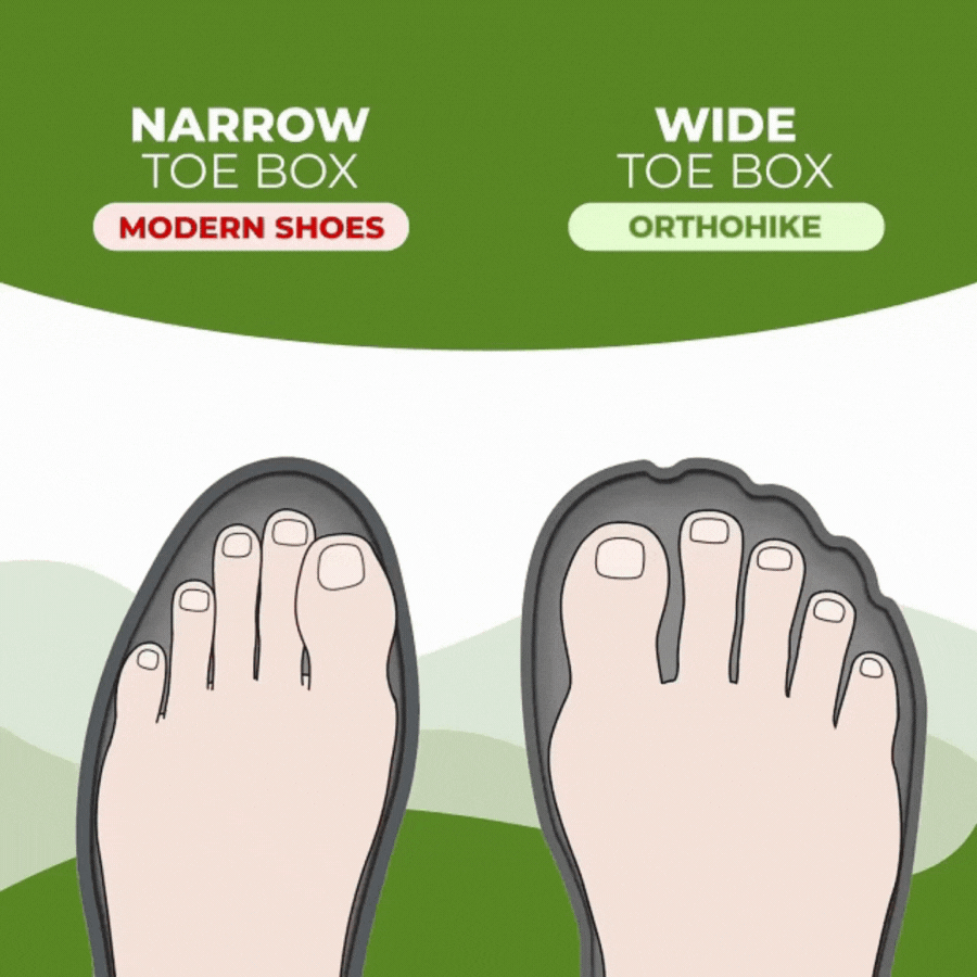 Chaussures orthopédiques de randonnée pour hommes en cuir suédé imperméable avec soutien de la voûte plantaire
