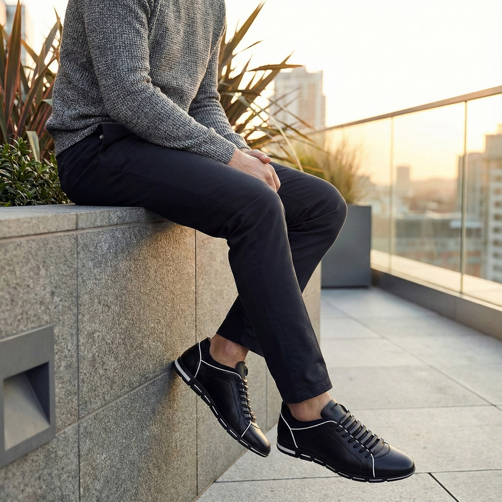 Gentlemen's British Style Wear Resistant Flat Shoes