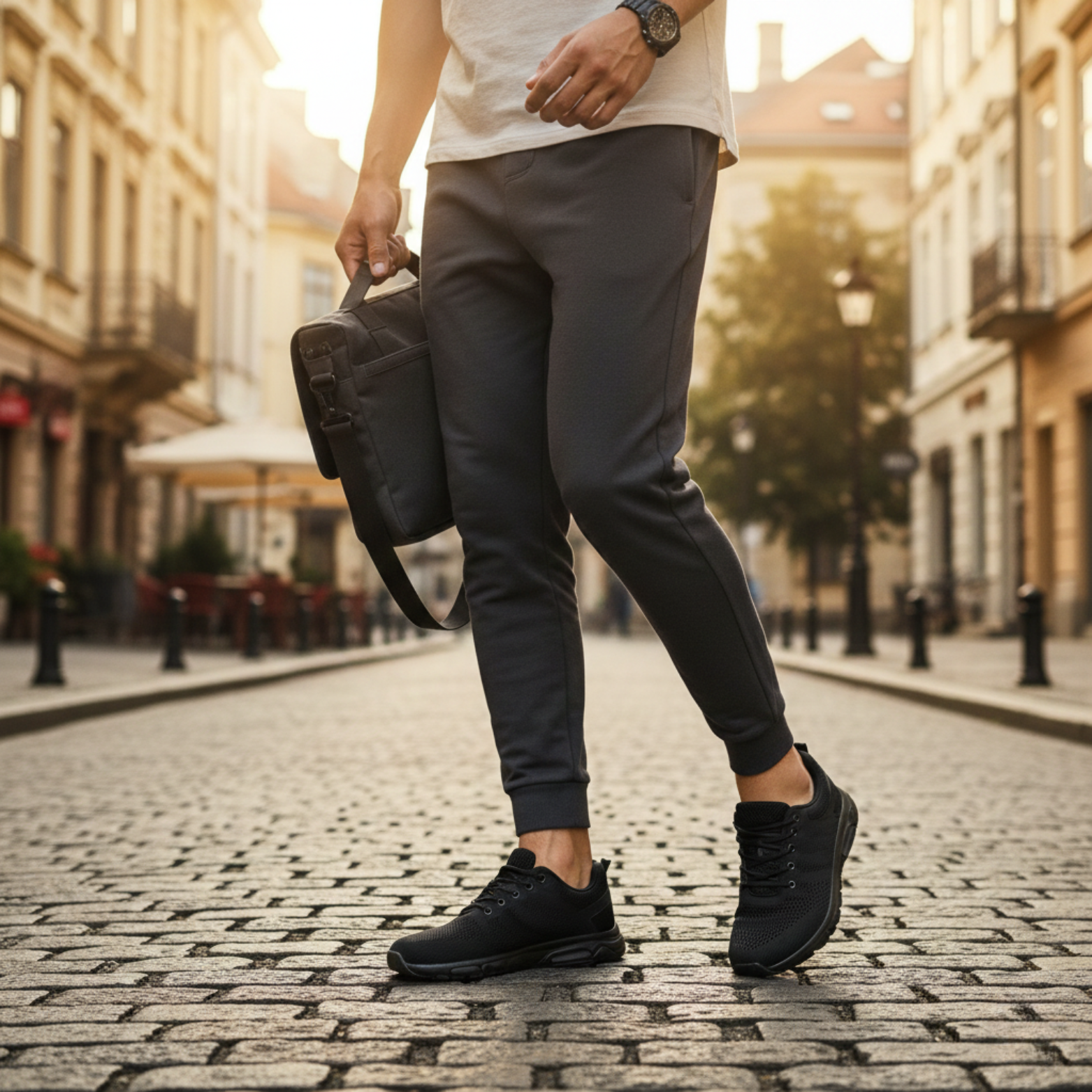 Men's Lightweight Steel Toe Work Safety Sneakers