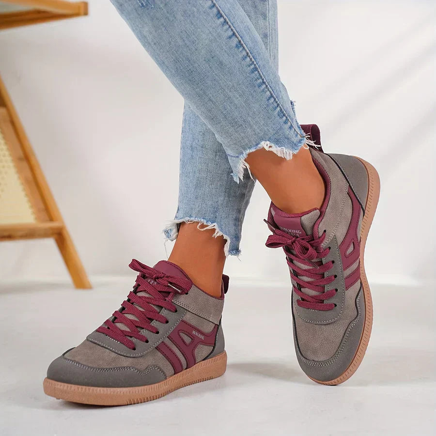 Baskets décontractées pour femme, respirantes, synthétiques, basses