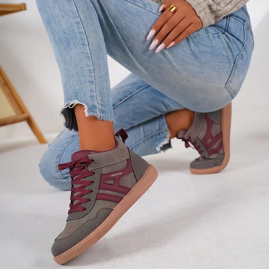 Baskets décontractées pour femme, respirantes, synthétiques, basses