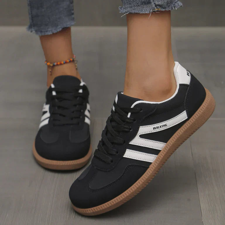 Damsneakers för vardagsbruk, andningsbara syntetiska lågskor