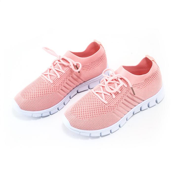 Zapatillas de malla para mujer, transpirables, sin cordones, ligeras para caminar