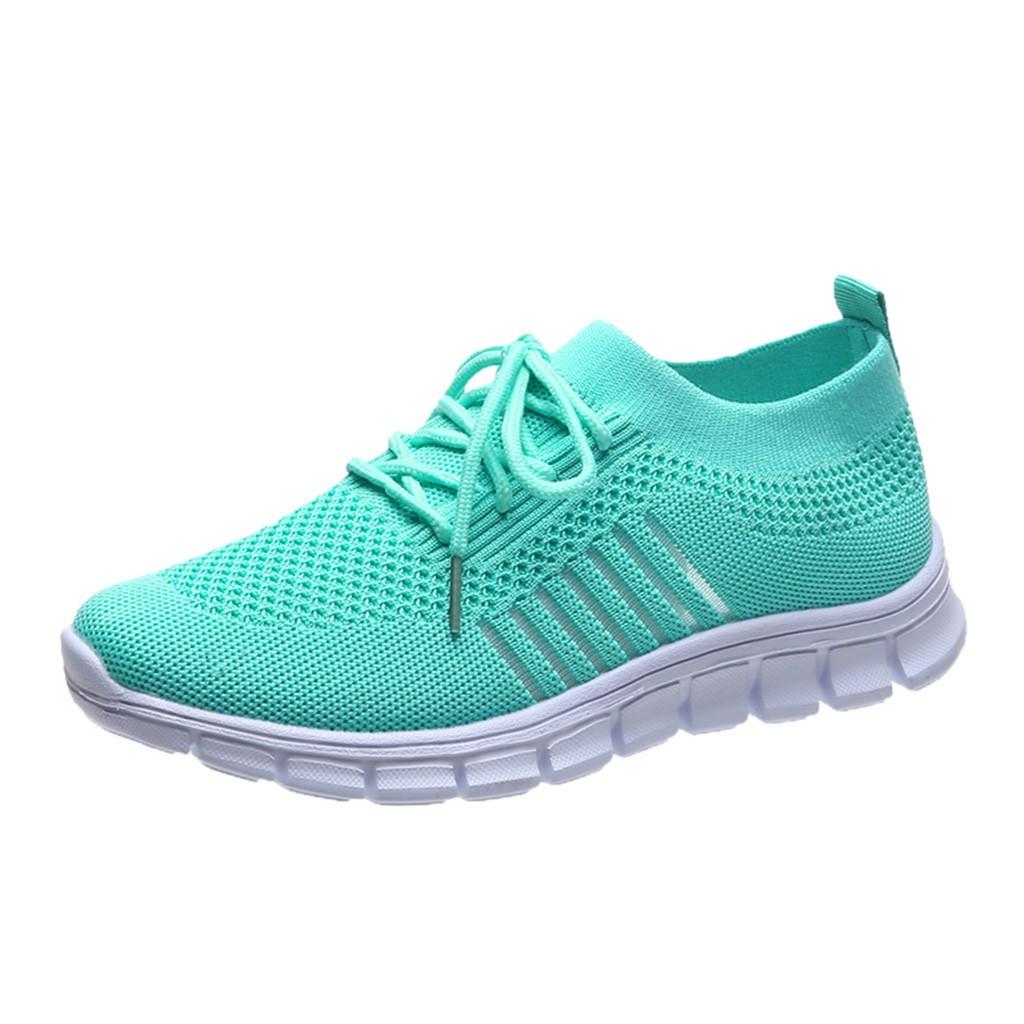 Zapatillas ortopédicas de malla para mujer, zapatillas ligeras sin cordones y transpirables para caminar