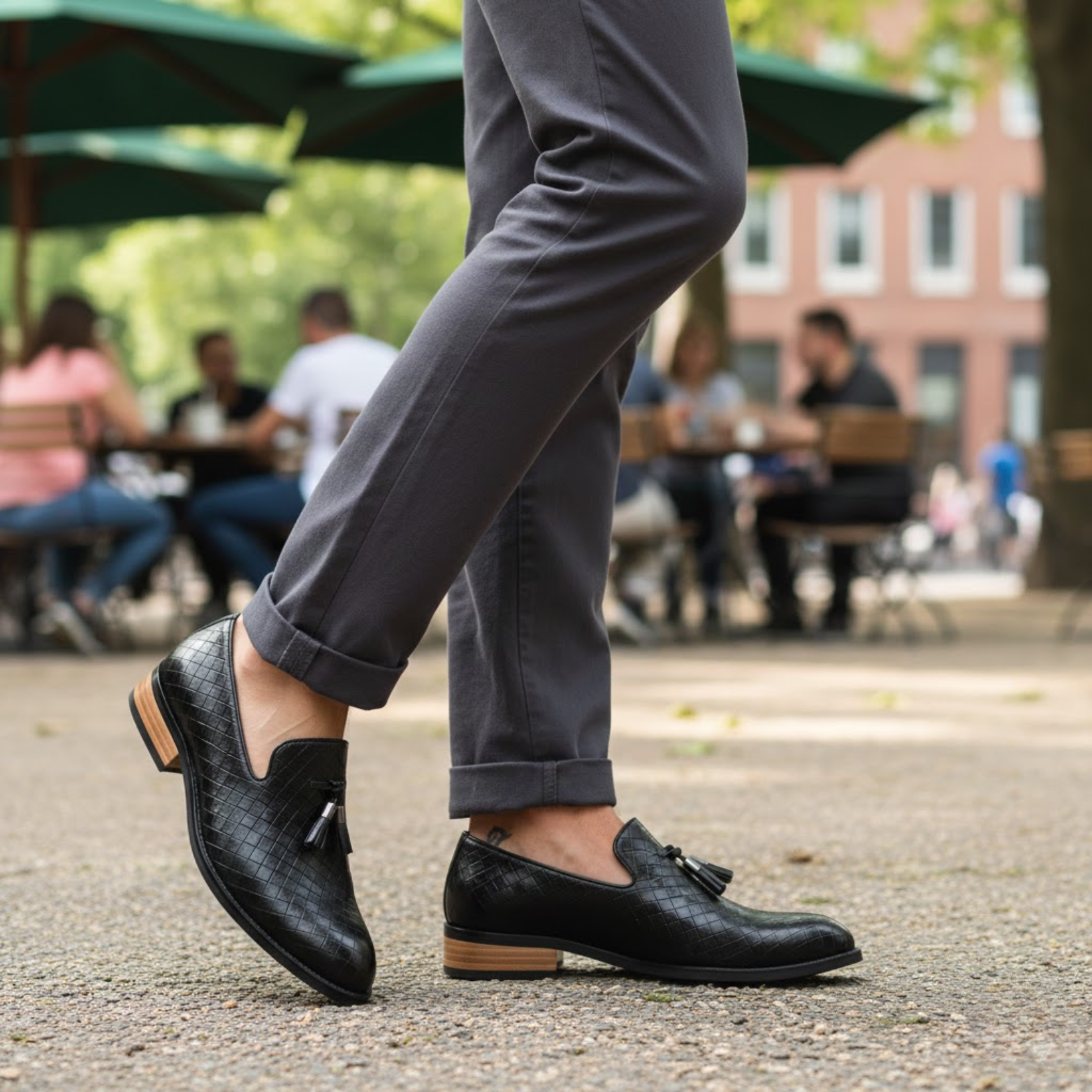 Men's Luxury Leather Slip On Driving Moccasins