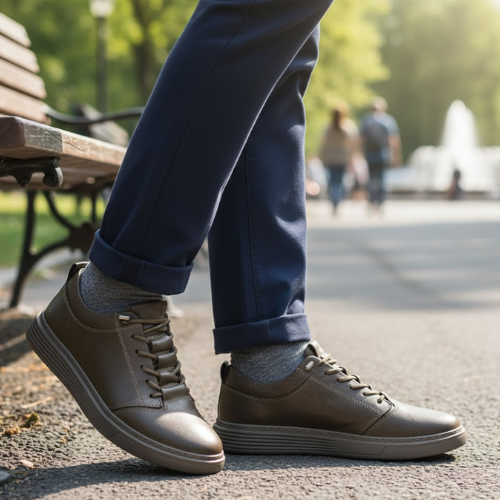 Men's Genuine Leather Italian Lace Up Oxford Shoes