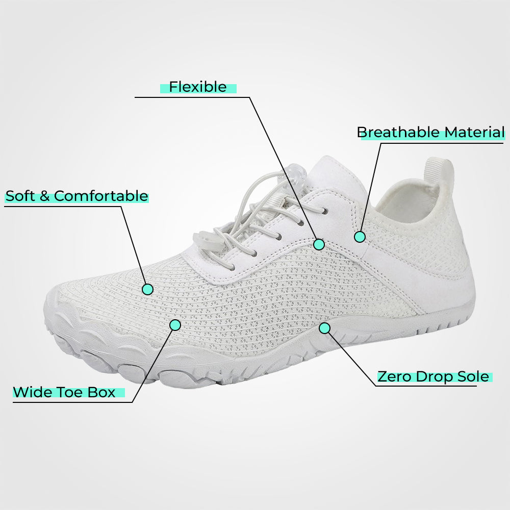Unisex barfotaskor halkfria minimalistiska trailsneakers