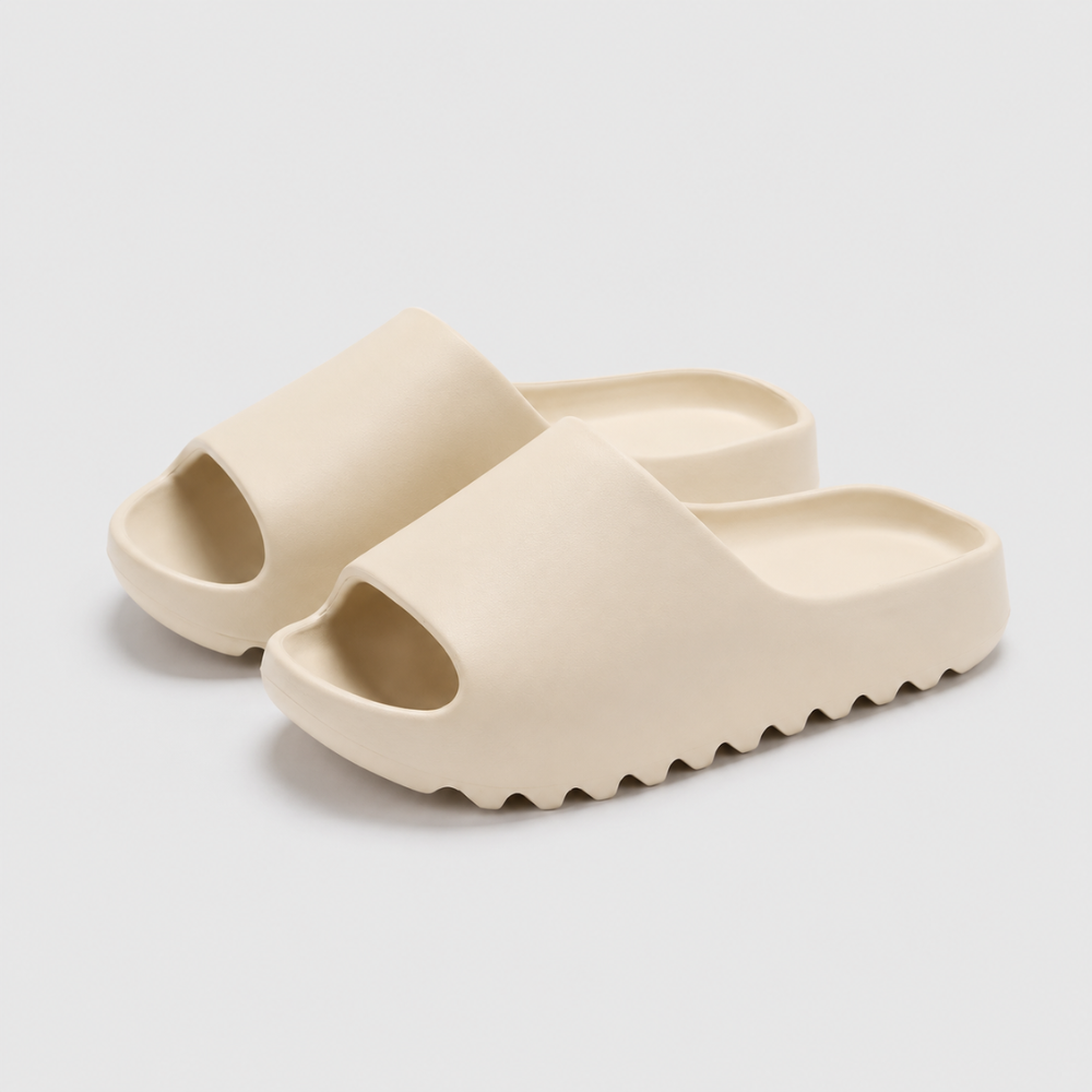 Womens Cloud Slides Thick Sole Slip On Footwear