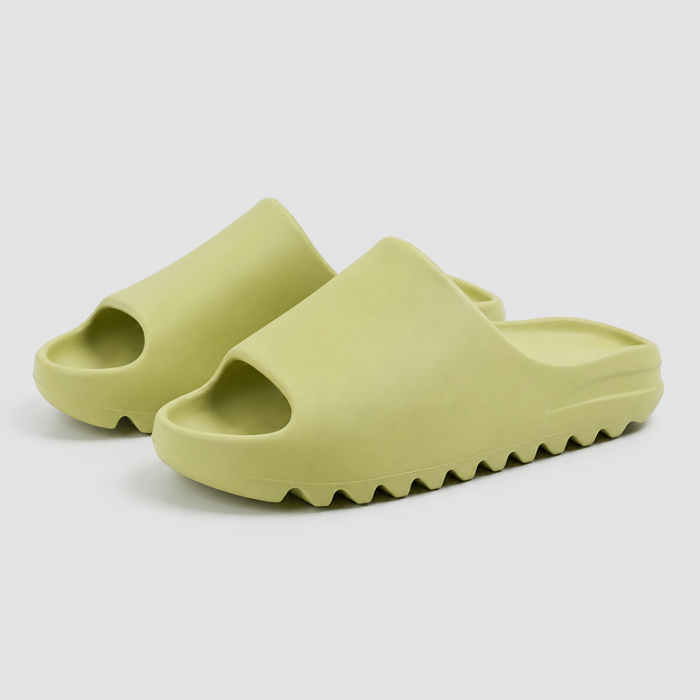 Womens Cloud Slides Thick Sole Slip On Footwear