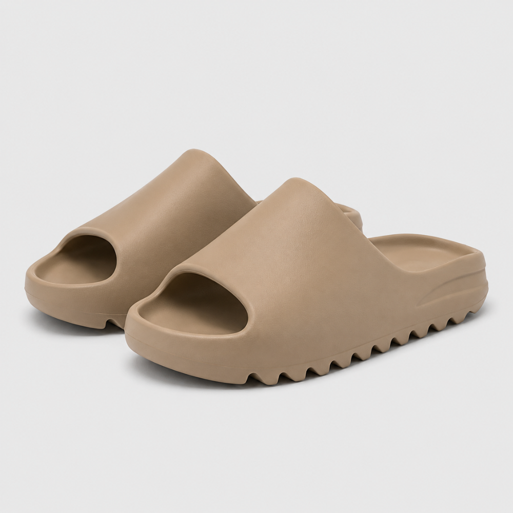 Womens Cloud Slides Thick Sole Slip On Footwear