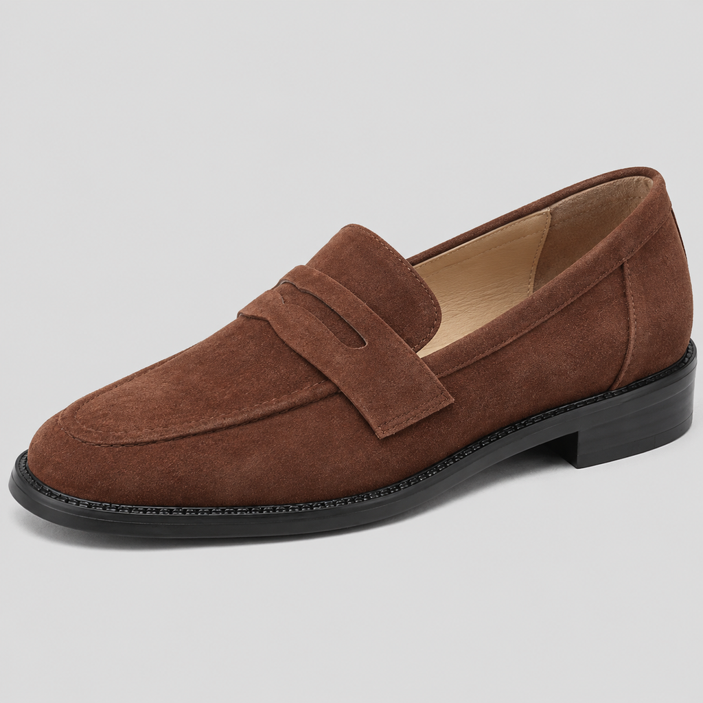 Mocasines penny cómodos para mujer – Plantilla acolchada, suela flexible y ligera