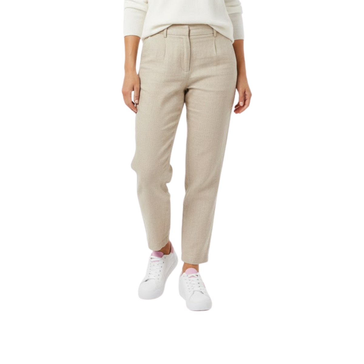 Sneakers eleganti da donna in pelle bianca, basse, con lacci, casual per studenti