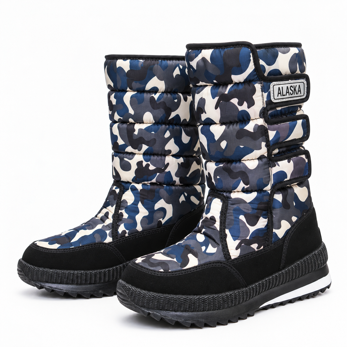 Women's Trendsetting Waterproof Platform Snow Boots Warm Thick Plush Winter Footwear
