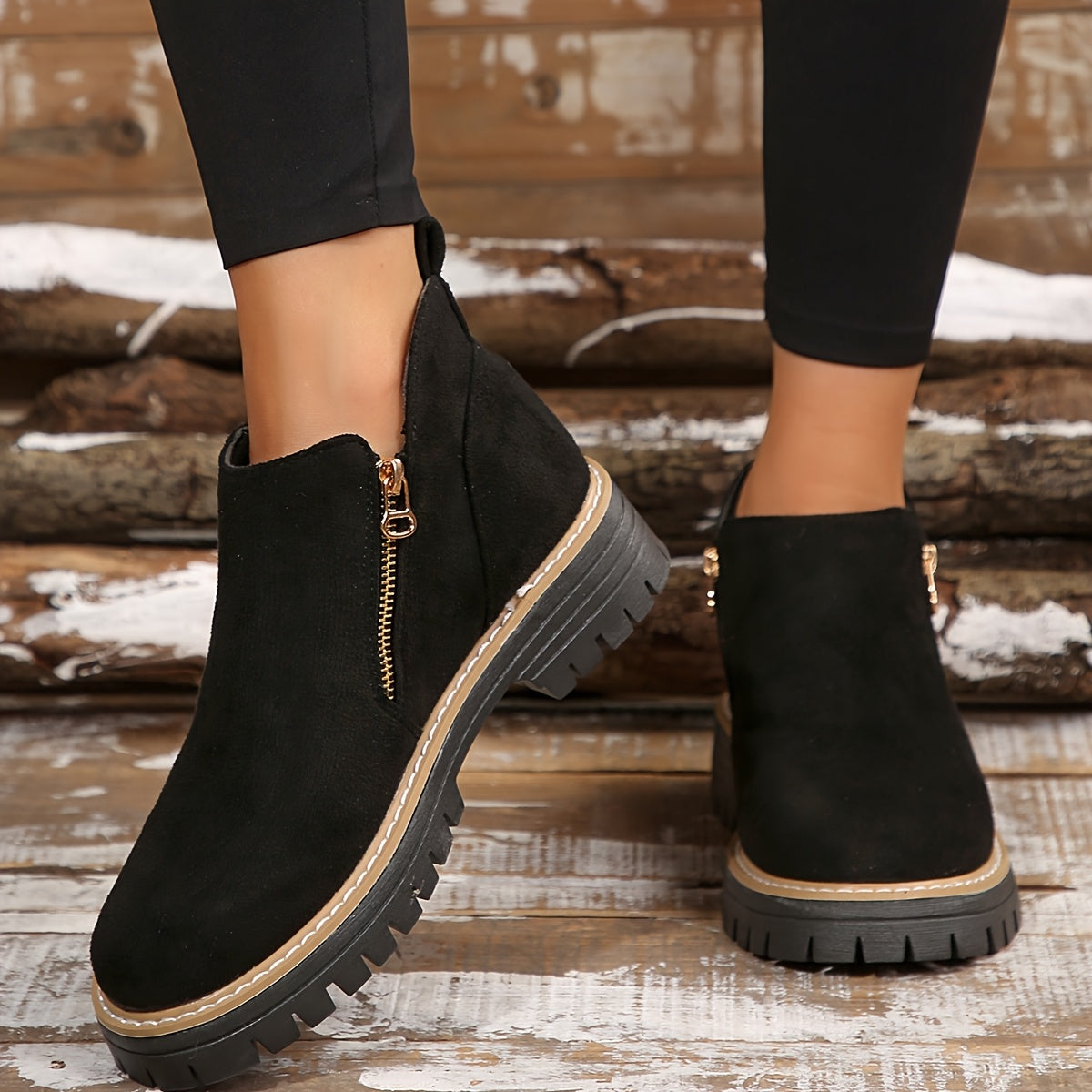 Botines ortopédicos para mujer – agarre antideslizante confiable y fácil acceso con cremallera lateral