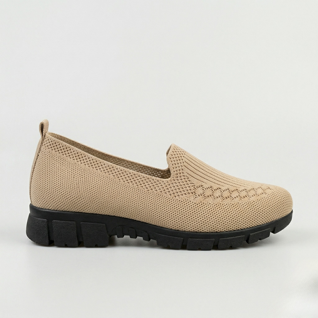 Damskor ortopediska loafers slip-on mesh promenadskor lätta vardagsskor flats