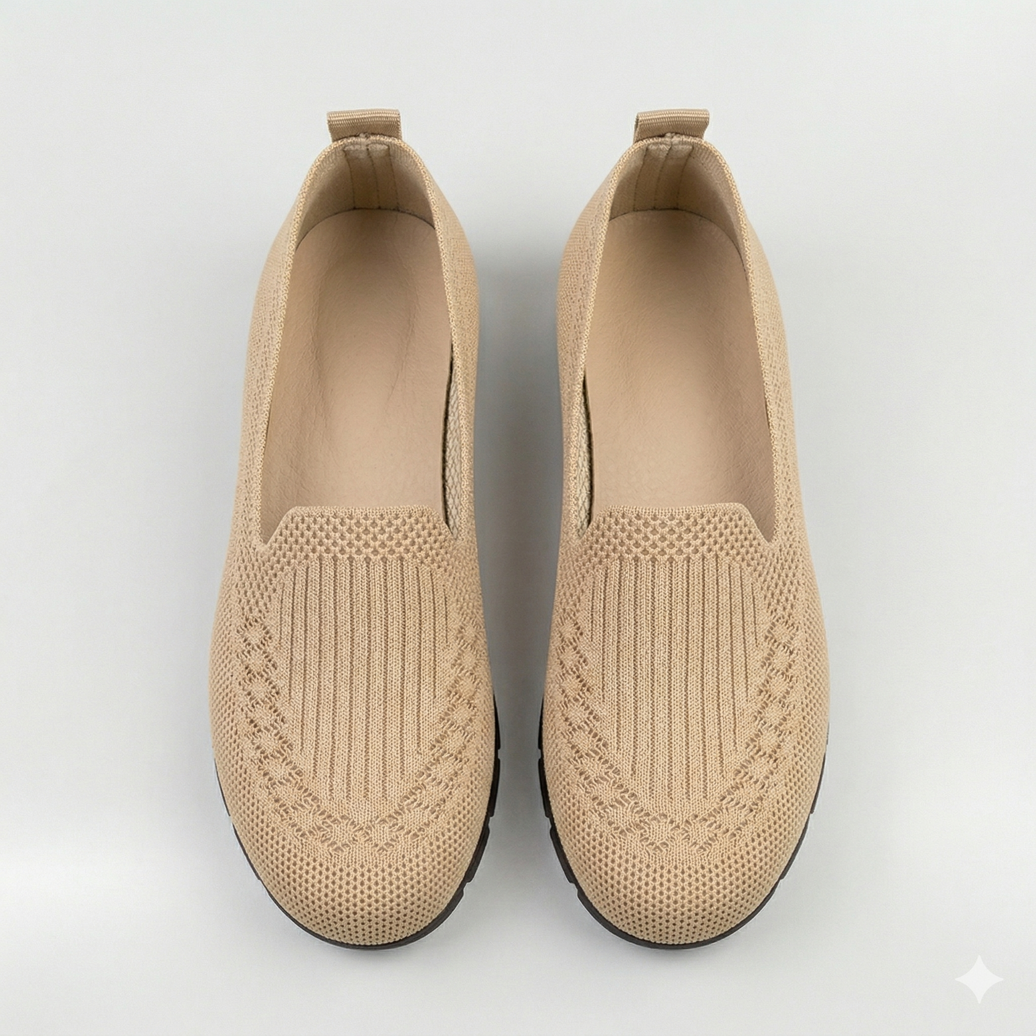Damskor ortopediska loafers slip-on mesh promenadskor lätta vardagsskor flats