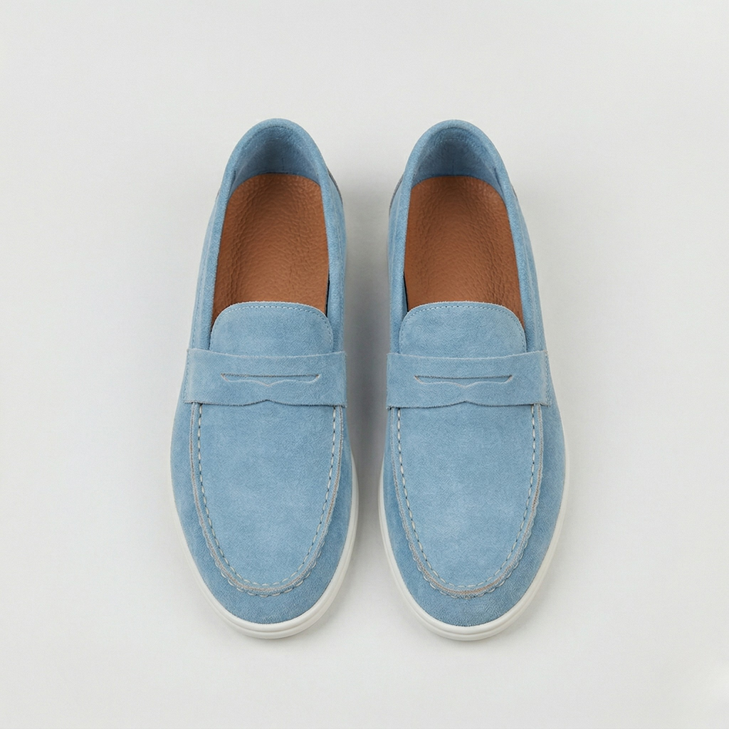 Pantofi ortopedici pentru femei, loaferi din piele întoarsă, slip-on, confortabili pentru mers