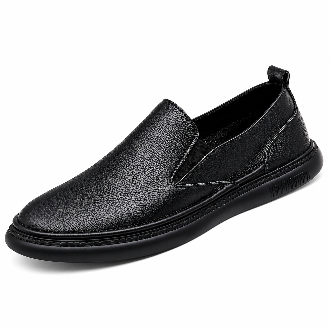 Mocasines de cuero para hombre con soporte acolchado para el arco y uso casual