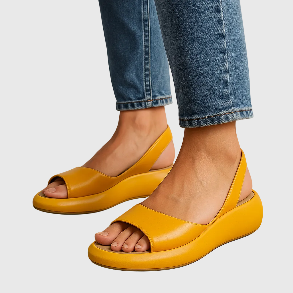 Women's Slide Sandals Open Toe Slip-On with Flat Sole