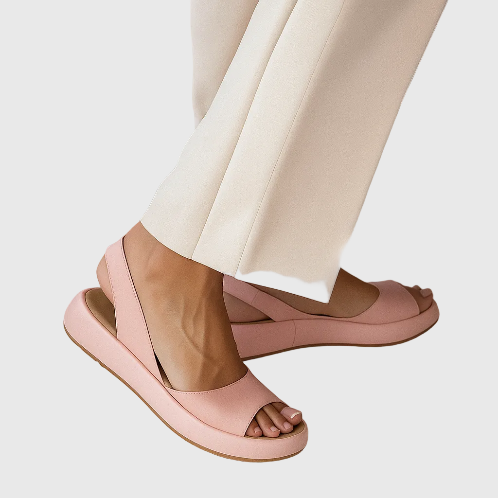 Women's Slide Sandals Open Toe Slip-On with Flat Sole