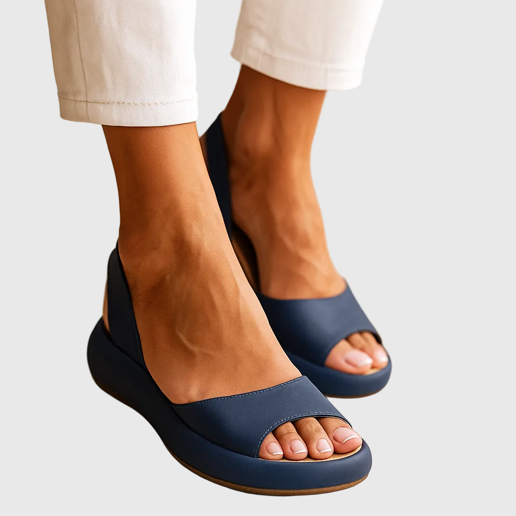 Women's Slide Sandals Open Toe Slip-On with Flat Sole
