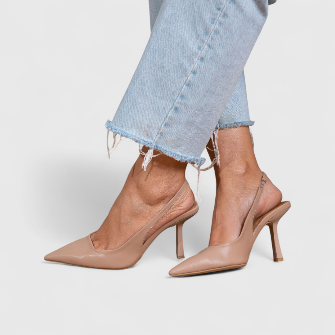 Women's Orthopedic Pointed Pumps – Slim Heel, Elegant Slingback Design