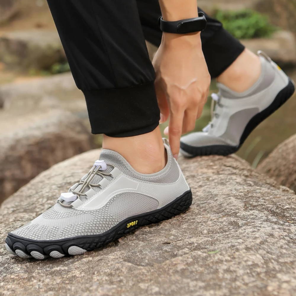 Unisex ergonomiska vattenskor med snabbtorkande stretchtyg och halksäker sula