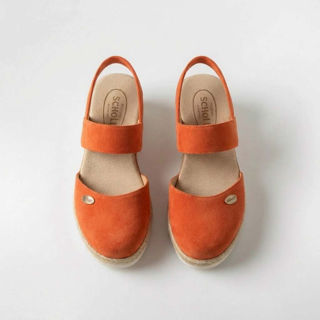 Sandales compensées espadrilles pour femmes, décontractées, en lin, avec bride arrière élastique