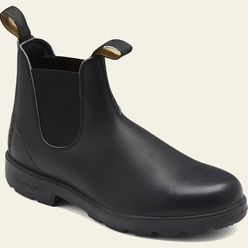 Stivaletti Chelsea da uomo impermeabili – design slip-on, tomaia in pelle vegana