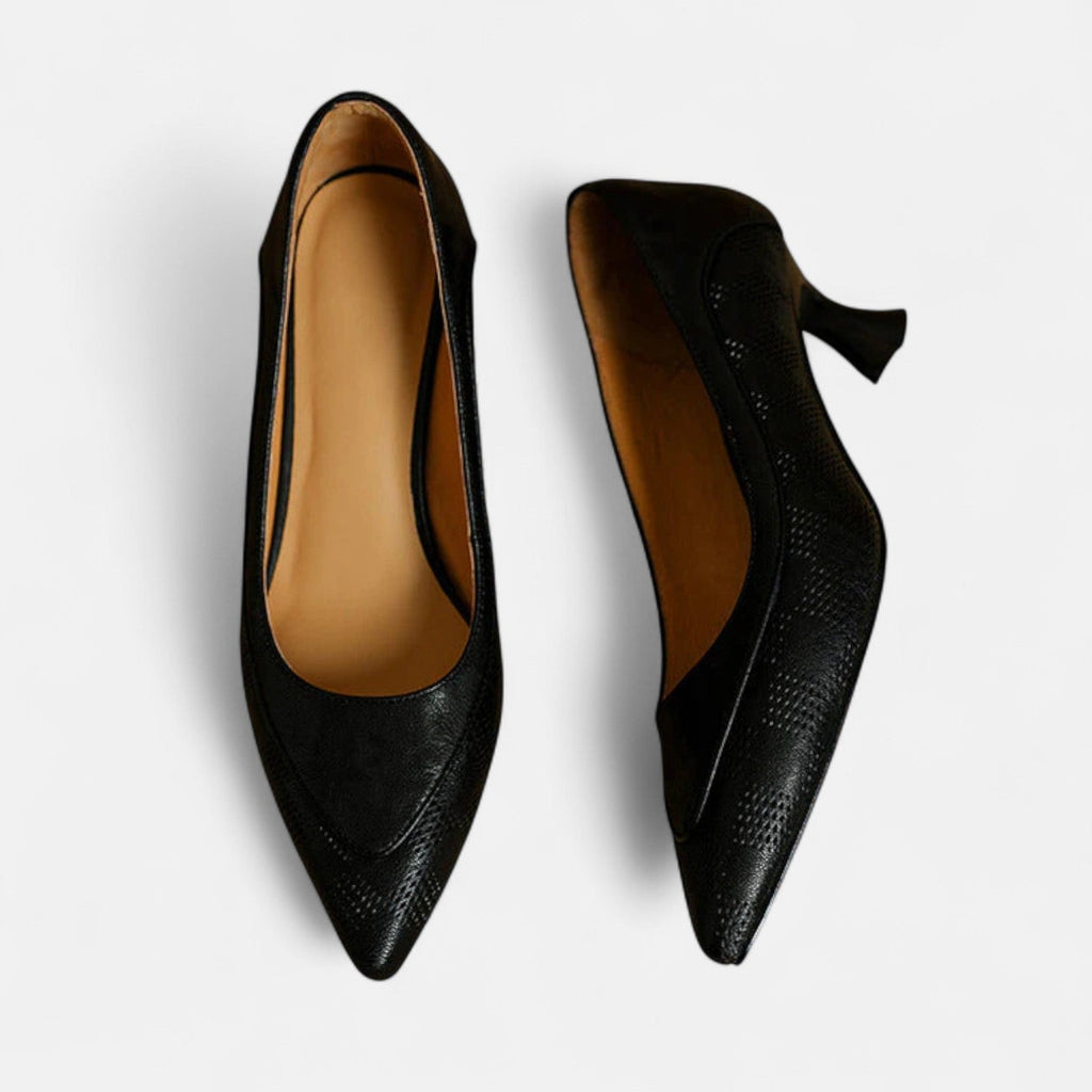 Women Kitten Heels Pointed Toe Pumps Dress Shoes