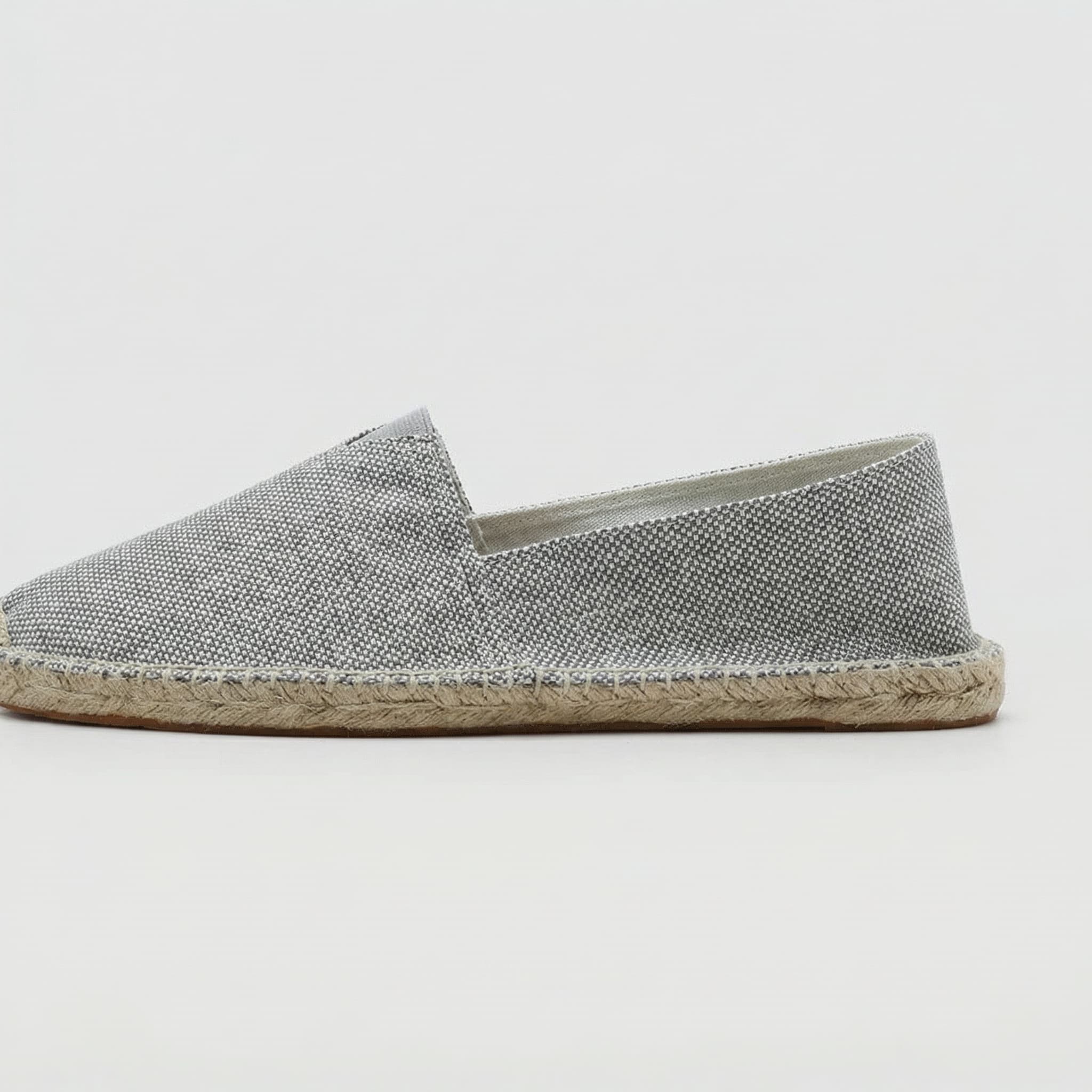 Men Linen Espadrilles Slip On Loafers Skor