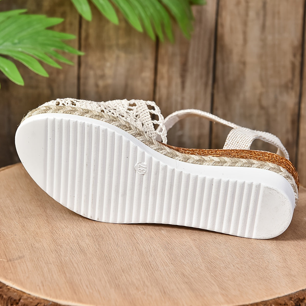 Women's Orthopedic Sandals Crochet Ankle Strap Platform Shoes