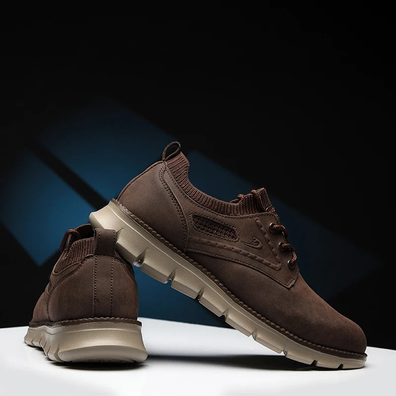 Sneaker da golf da uomo comode e senza tacchetti – soletta ammortizzata, collarino di supporto alla caviglia