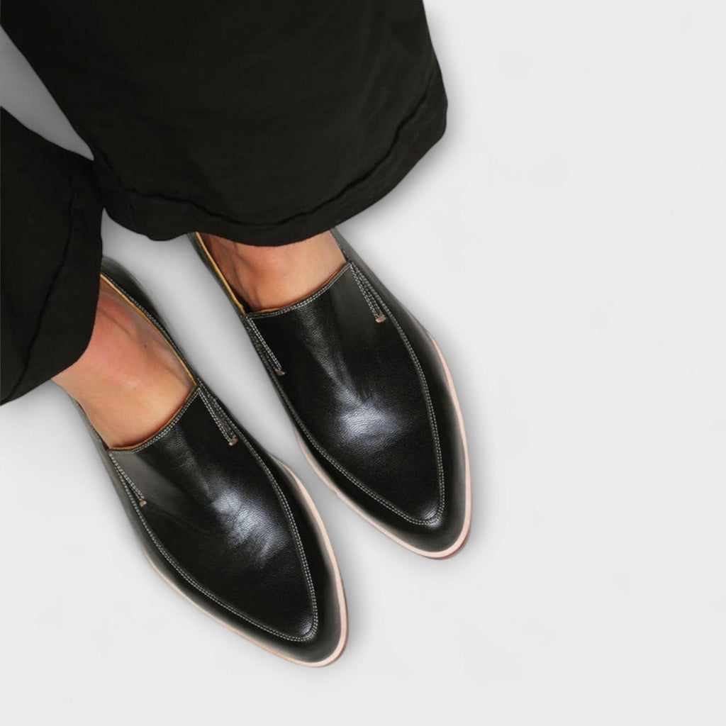 Mocassins classiques pour femmes, chaussures plates de conduite avec détail de couture moderne