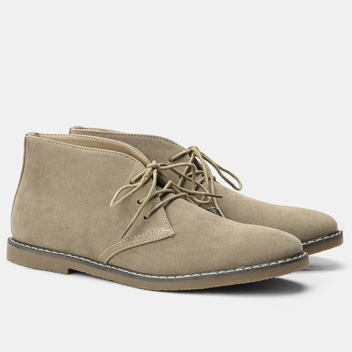 Bottes pour homme en cuir confortables pour tous les jours – maintien toute la journée, semelle à adhérence fiable