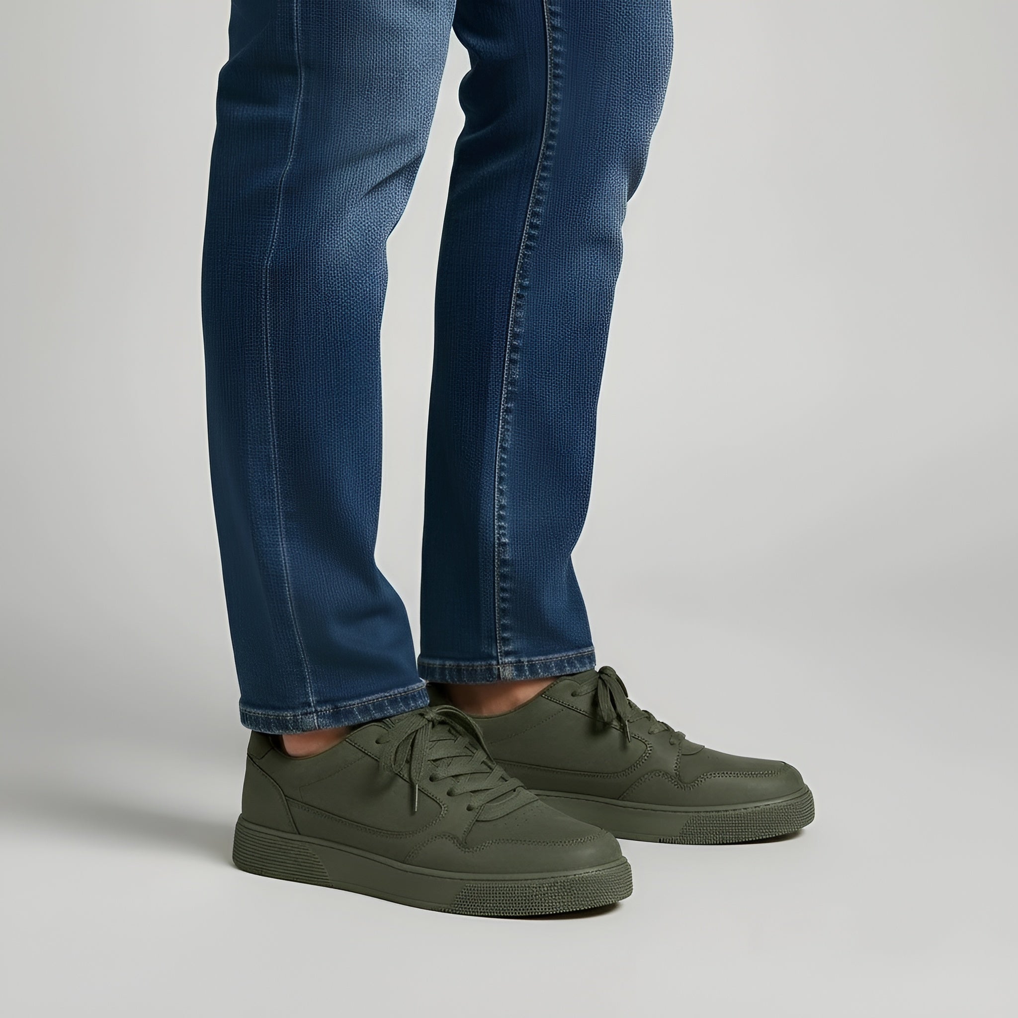 Pantofi sport casual pentru bărbați din piele sintetică, cu șireturi, confortabili pentru mers