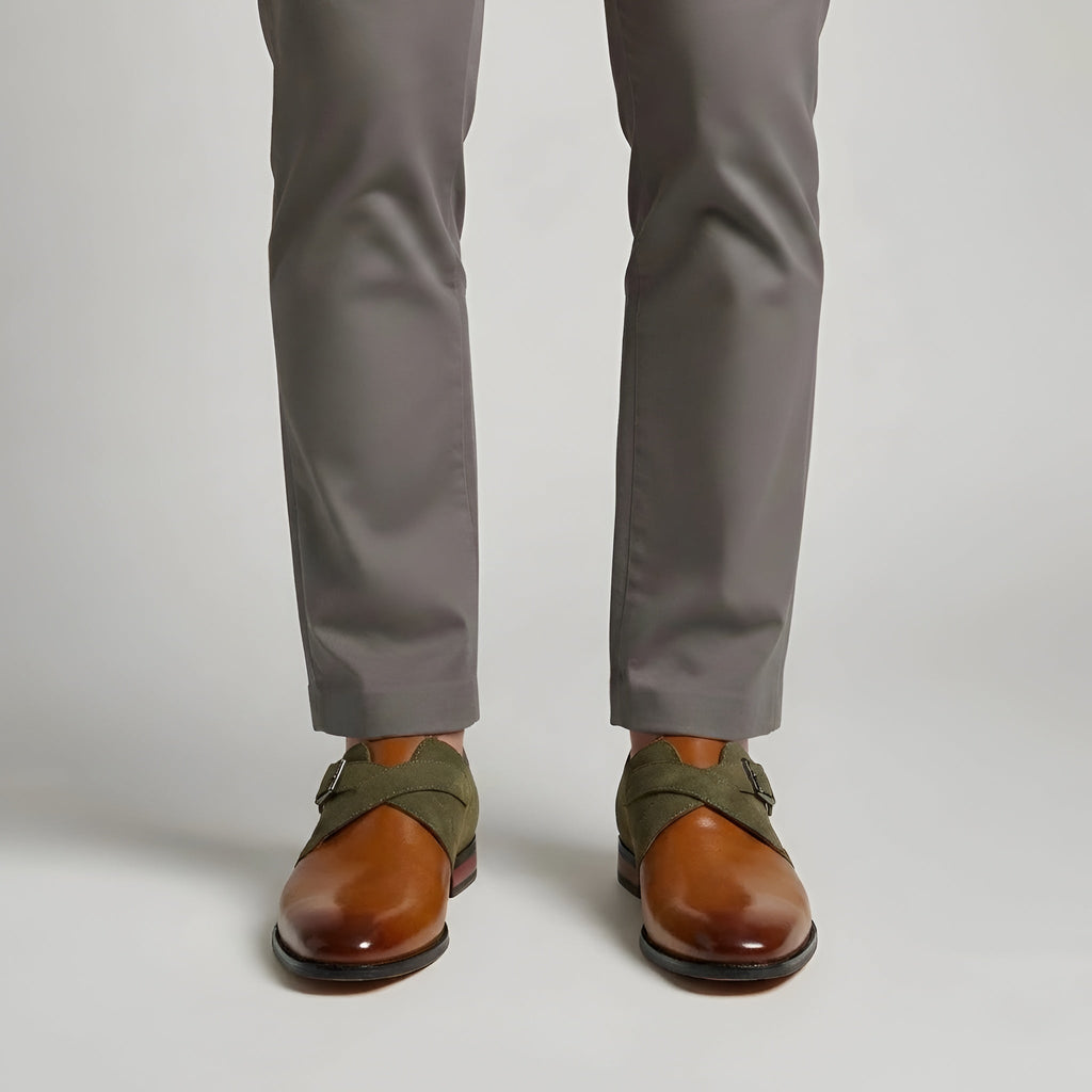 Chaussures habillées à boucle pour homme en cuir synthétique, formelles et professionnelles